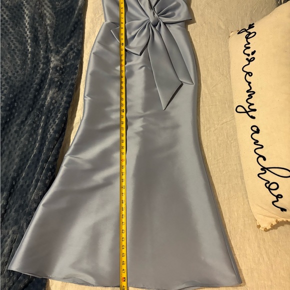 Badgley Mischka Strapless Blue Dress - Picture 11 of 11